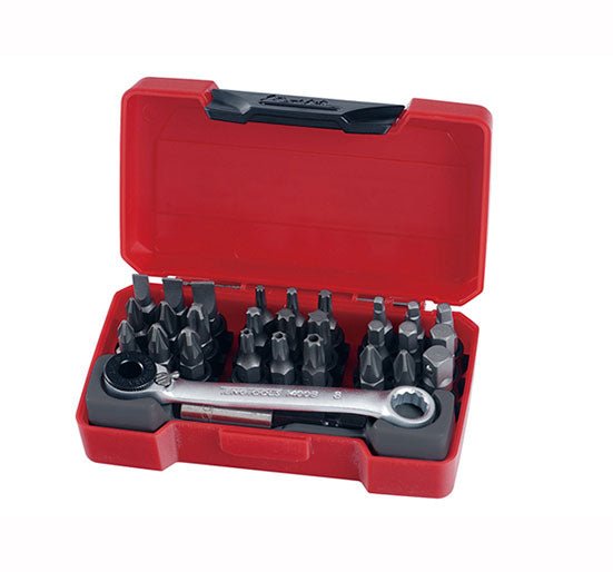 Teng TM029 29 Piece Bits Box 1/4in Drive - 29 Piece set - TENTM029 - Teng - Trade Counter Direct