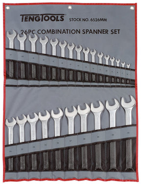 Teng Tools 6525MM 26 Piece Metric Combination Spanner Set - TENG6526MM - Teng Tools - Trade Counter Direct