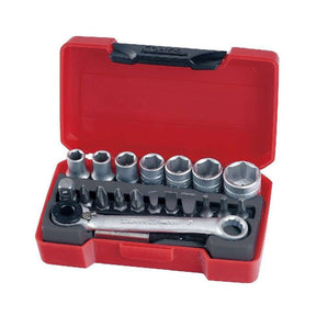 Teng Tools T1420 1/4 in Drive 20 Piece Bits Socket Set - TENGT1420 - Teng Tools - Trade Counter Direct