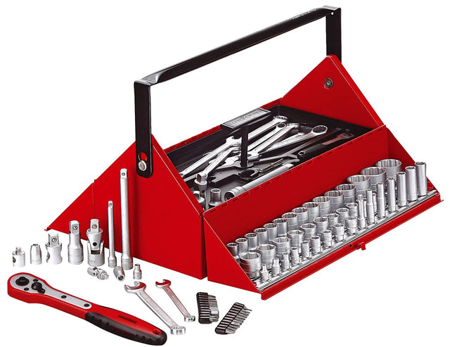 Teng Tools TC187 187 Piece Mega Rosso Mechanics Tool Kit - TENGTC187 - Teng Tools - Trade Counter Direct