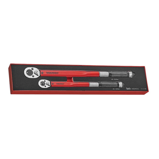 Teng Tools TEX1238 EVA 1/2" & 3/8" Drive Torque Wrench Set (2 Pieces) - TENGTEX1238 - Teng Tools - Trade Counter Direct