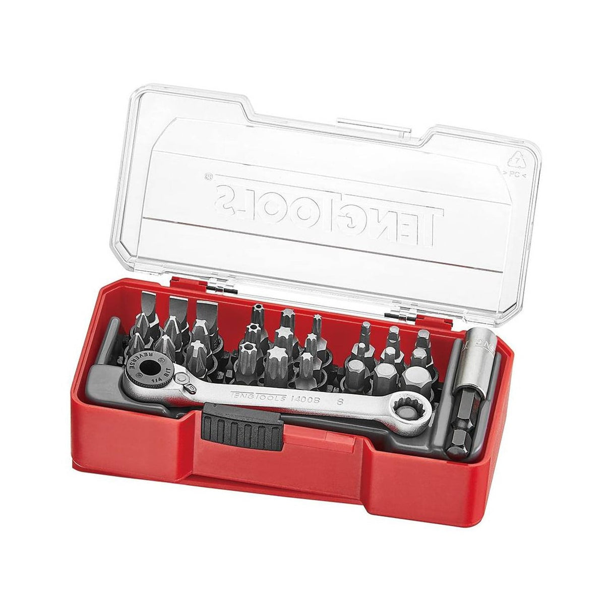 Teng Tools TJ1429 1/4" TJ Bits Set 29pcs - TENGTJ1429 - Teng Tools - Trade Counter Direct