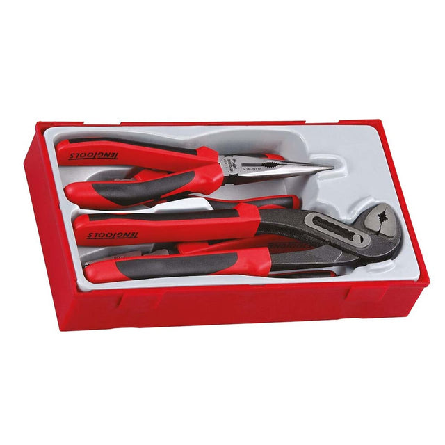 Teng Tools TT440 - T TPR Grip Mega Bite Plier Set (4 Pieces) - TENGTT440-T - Teng Tools - Trade Counter Direct