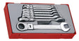 Teng Tools TT6508RF 8 Piece 12 Point Flexible Ratcheting Combination Spanner Set - TENGTT6508RF - Teng Tools - Trade Counter Direct