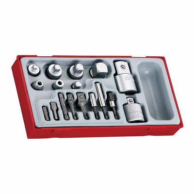 Teng Tools TTADP17 Socket Adaptor Set TT1 (17 Pieces) - TENGTTADP17 - Teng Tools - Trade Counter Direct