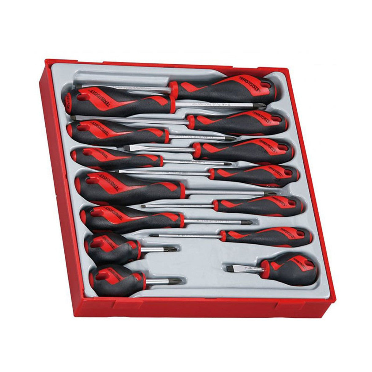 Teng Tools TTD914N SL, PH & PZ Screwdriver Set (14 Pieces) - TENGTTD914N - Teng Tools - Trade Counter Direct