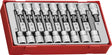 Teng Tools TTTX18 18 Piece 1/2" Drive TX Bit Socket Set - TENGTTTX18 - Teng Tools - Trade Counter Direct