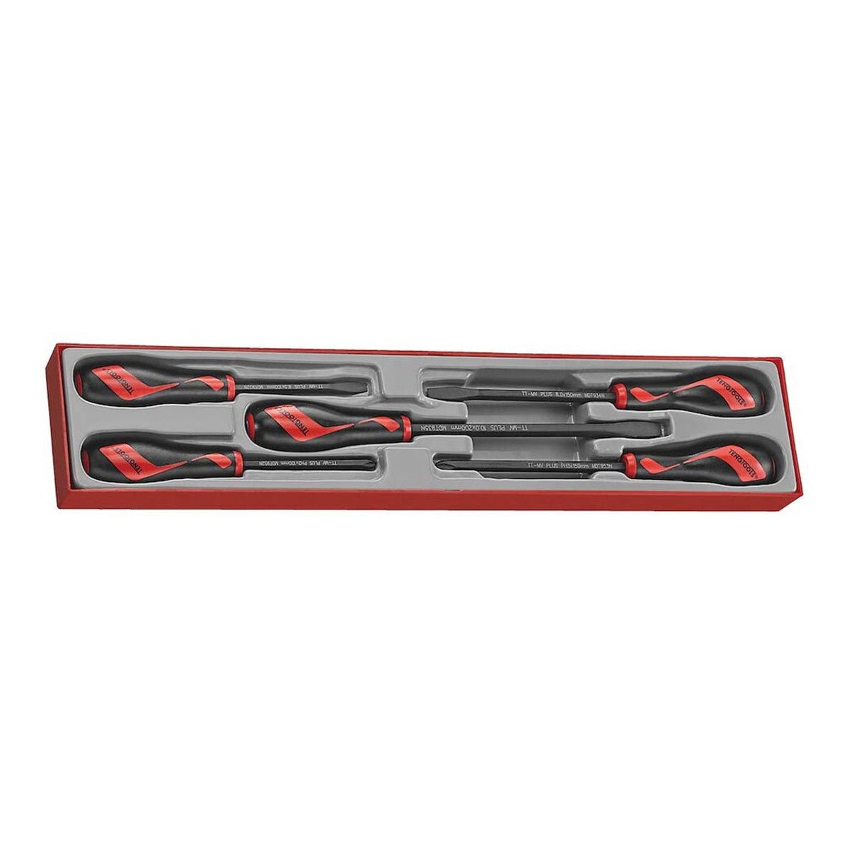 Teng Tools TTXMDTN TTX4 Power Through Screwdriver Set (5 Pieces) - TENGTTXMDTN - Teng Tools - Trade Counter Direct