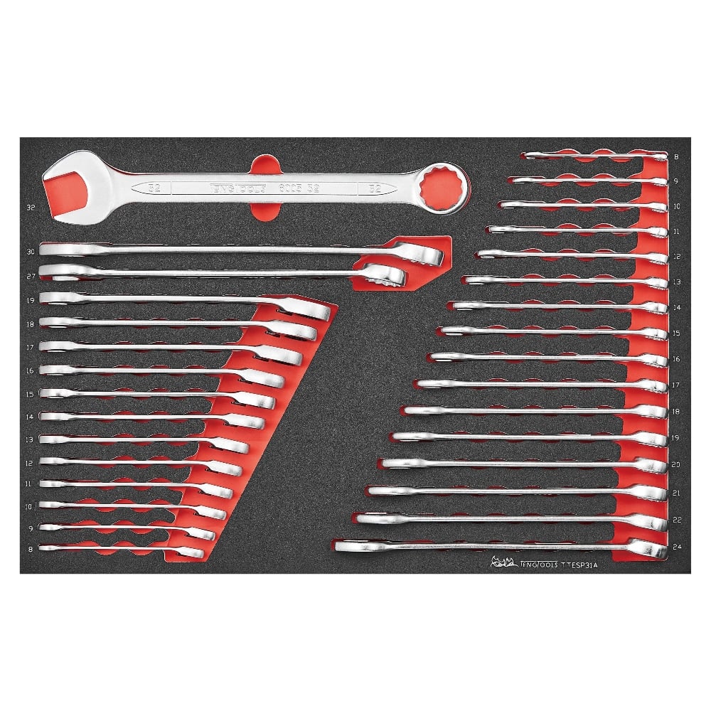 TengTools TCMME741 Ltd Edition 26" Foam Series Stack Tool Kit - 741 Piece - TCMME741 - Teng - Trade Counter Direct