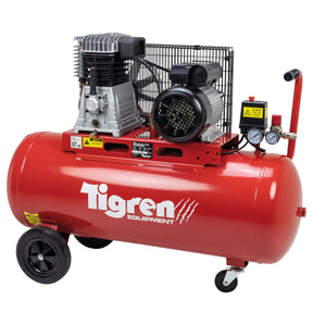 TIGREN 100ltr 3hp Belt-Driven Compressor - SIP-04396 - TIGREN - Trade Counter Direct