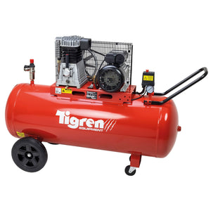TIGREN 150ltr 3hp Belt - Driven Compressor - 04391 - SIP-04391 - SIP Tools UK - Trade Counter Direct