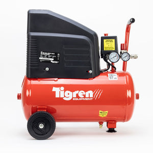 TIGREN DD 2hp 24ltr Direct Drive Compressor with 7pc Air Kit - SIP-04397 - SIP Tools UK - Trade Counter Direct