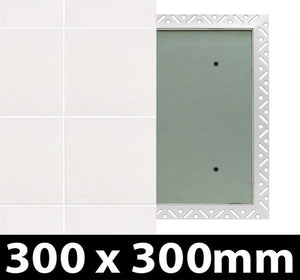 Tile Access Panel - Non Fire - Rated Metal Access Panel - 300x300mm - Single Panel - TCLH194 - Access Panels - Trade Counter Direct