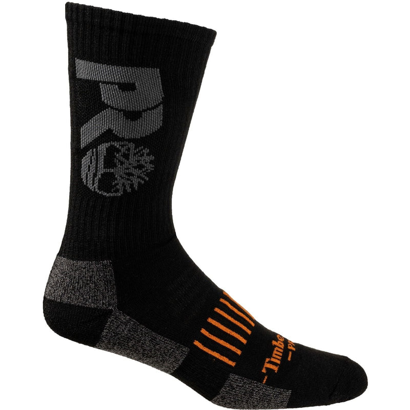 Timberland Pro Big Logo Half Cushion Crew Sock 3 Pack - Black (34041 - 58080) - 34041-58080-04 - Timberland Pro - Trade Counter Direct