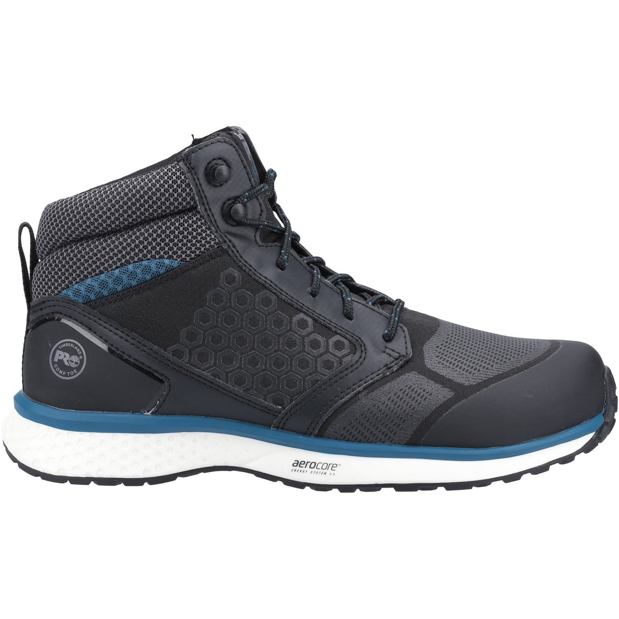 Timberland Pro Reaxion Mid Composite Safety Boot - Black/Blue (A2633 001 - 065) - 32728-55902-04 - Timberland Pro - Trade Counter Direct