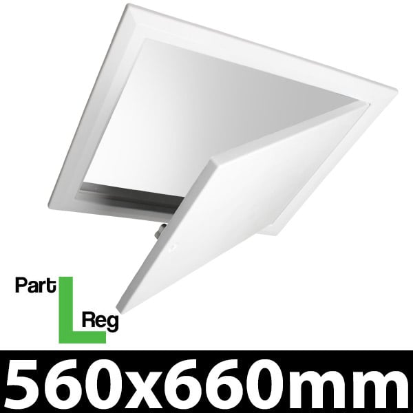 Timloc 1169 Loft Hatch 560x660 - Attic Hatch - Drop Down - Part L - 1169 - 1169 - Timloc Building Products - Trade Counter Direct