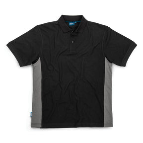 Tough Grit 2 - Tone Polo Black / Charcoal - L - 181286 - TS181286 - Tough Grit - Trade Counter Direct