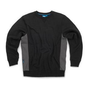 Tough Grit 2 - Tone Sweatshirt Black / Charcoal - XL - 252572 - TS252572 - Tough Grit - Trade Counter Direct