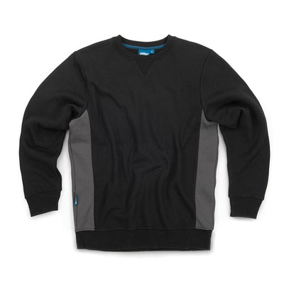 Tough Grit 2 - Tone Sweatshirt Black / Charcoal - XL - 252572 - TS252572 - Tough Grit - Trade Counter Direct