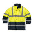 Tough Grit Hi - Vis 2 - Tone Waterproof Jacket Yellow/Navy - M - 765846 - TS765846 - Tough Grit - Trade Counter Direct