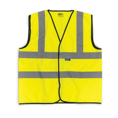 Tough Grit Hi - Vis Vest Yellow - L - 275753 - TS275753 - Tough Grit - Trade Counter Direct