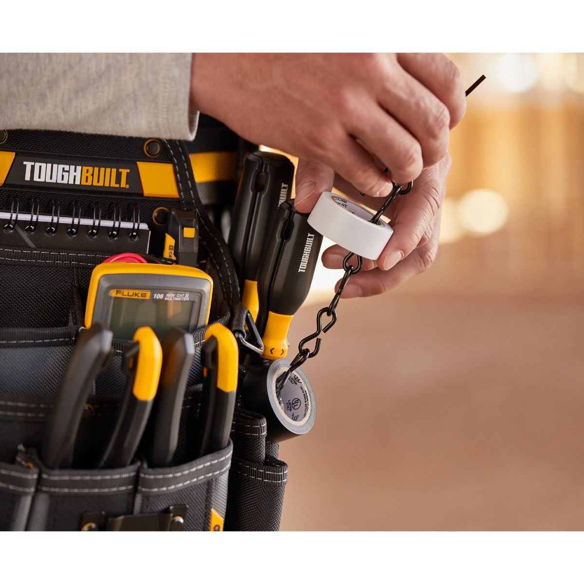 Toughbuilt Master Electrician's Pouch + Shoulder Strap - TB - CT - 104 - TB-CT-104 - Toughbuilt - Trade Counter Direct