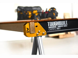 Toughbuilt Saw Horse Twin Pack - Heavy - Duty Jobsite Table - TB - C550 - 2 - TB-C550-2 - Toughbuilt - Trade Counter Direct