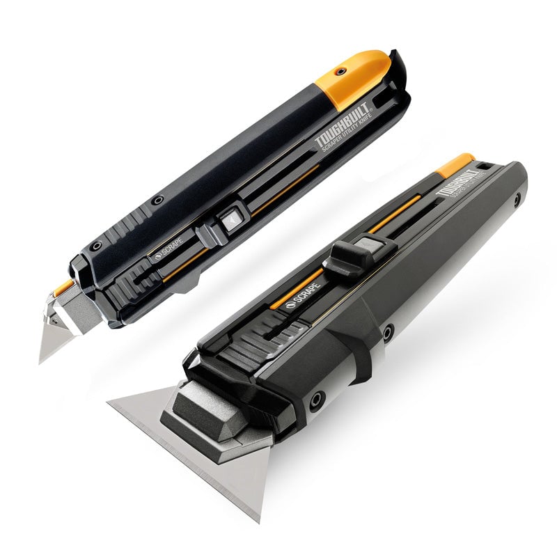 Toughbuilt Scraper Utility Knife 5 Blades Set - TB - H4S5 - 01 - TB-H4S5-01 - Toughbuilt - Trade Counter Direct