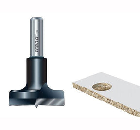Trend T420/35 x 8mm TCT Hinge Sinking 35mm Diameter - T420 35x8mm TC Routerbit Hinge - TRET420358TC - Trend - Trade Counter Direct