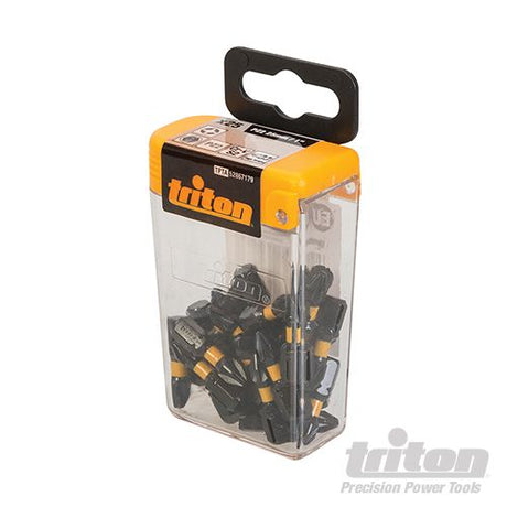 Triton Pozi Screwdriver Impact Bit 25pk PZ2 25mm - 867179 - 867179 - Triton - Trade Counter Direct