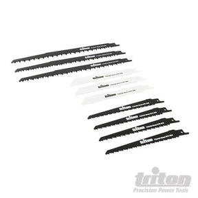 Triton Recip Saw Blade Set 10pce 150 and 240mm - 465874 - 465874 - Triton - Trade Counter Direct