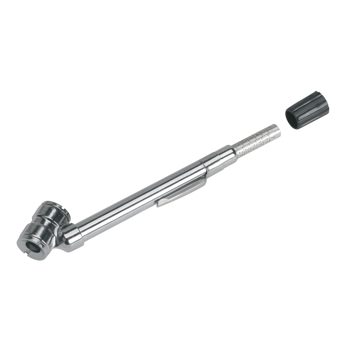 Sealey TSTPG8 Universal Deluxe Tyre Pressure Gauge with Pocket-Clip 6-50psi