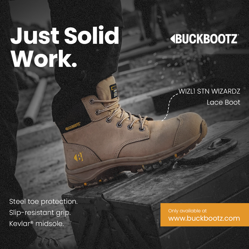 Buckbootz WIZL1 Wizardz Safety Lace Boots