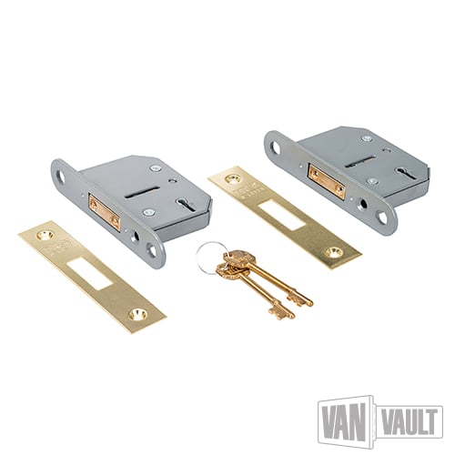 Van Vault 5 Lever Lock Keyed Alike 2pk | S10047KA - S10047KA - Van Vault - Trade Counter Direct