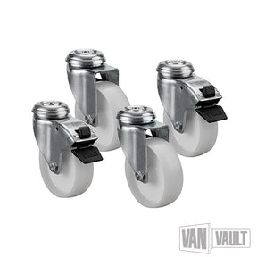 Van Vault Castor Set (2 & 3) 4pk | S10095 - S10095 - Van Vault - Trade Counter Direct