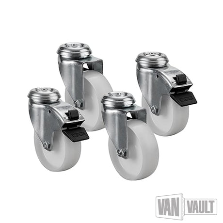 Van Vault Castor Set (2 & 3) 4pk | S10095 - S10095 - Van Vault - Trade Counter Direct