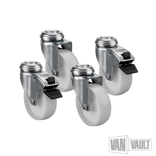 Van Vault Castor Set (2 & 3) 4pk | S10095 - S10095 - Van Vault - Trade Counter Direct