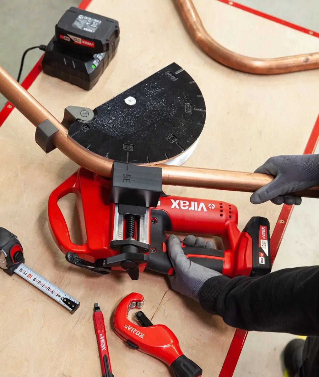 Virax Eurostem III 18V Cordless Pipe Bender 15 - 22 - 28mm UK Kit - 990966 - VIR990966 - Virax - Trade Counter Direct