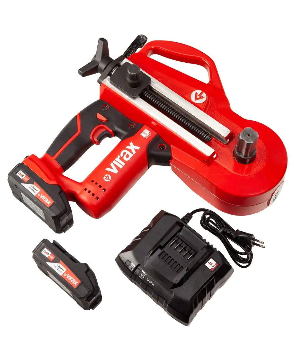 Virax Eurostem III 18V Cordless Pipe Bender 15 - 22 - 28mm UK Kit - 990966 - VIR990966 - Virax - Trade Counter Direct
