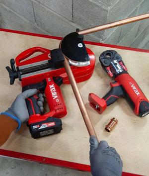 Virax Eurostem III 18V Cordless Pipe Bender 15 - 22 - 28mm UK Kit - 990966 - VIR990966 - Virax - Trade Counter Direct