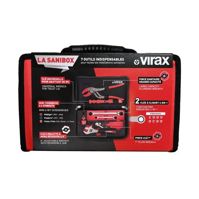 Virax Sani’Box 7 Piece Sanitary Installation Tool Set - 310420 - VIR310420 - Virax - Trade Counter Direct