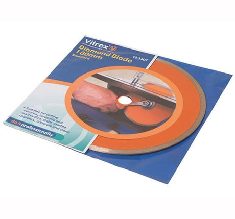 Vitrex 10 3407 Diamond Blade 180mm Standard - 180mm - VIT103407 - Vitrex - Trade Counter Direct