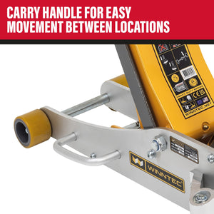 WINNTEC® 2 Ton Aluminium / Steel Turbo Lifter Trolley Jack - SIP-09707 - WINNTEC - Trade Counter Direct