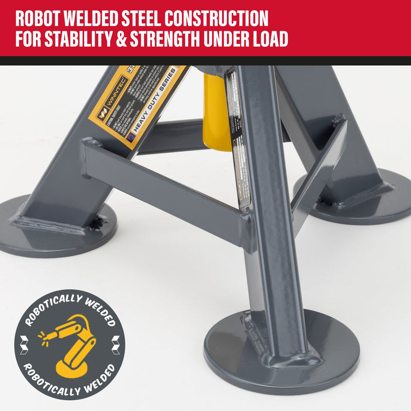 WINNTEC® 6 TON Pin Jack Stands - SIP-09849 - WINNTEC - Trade Counter Direct