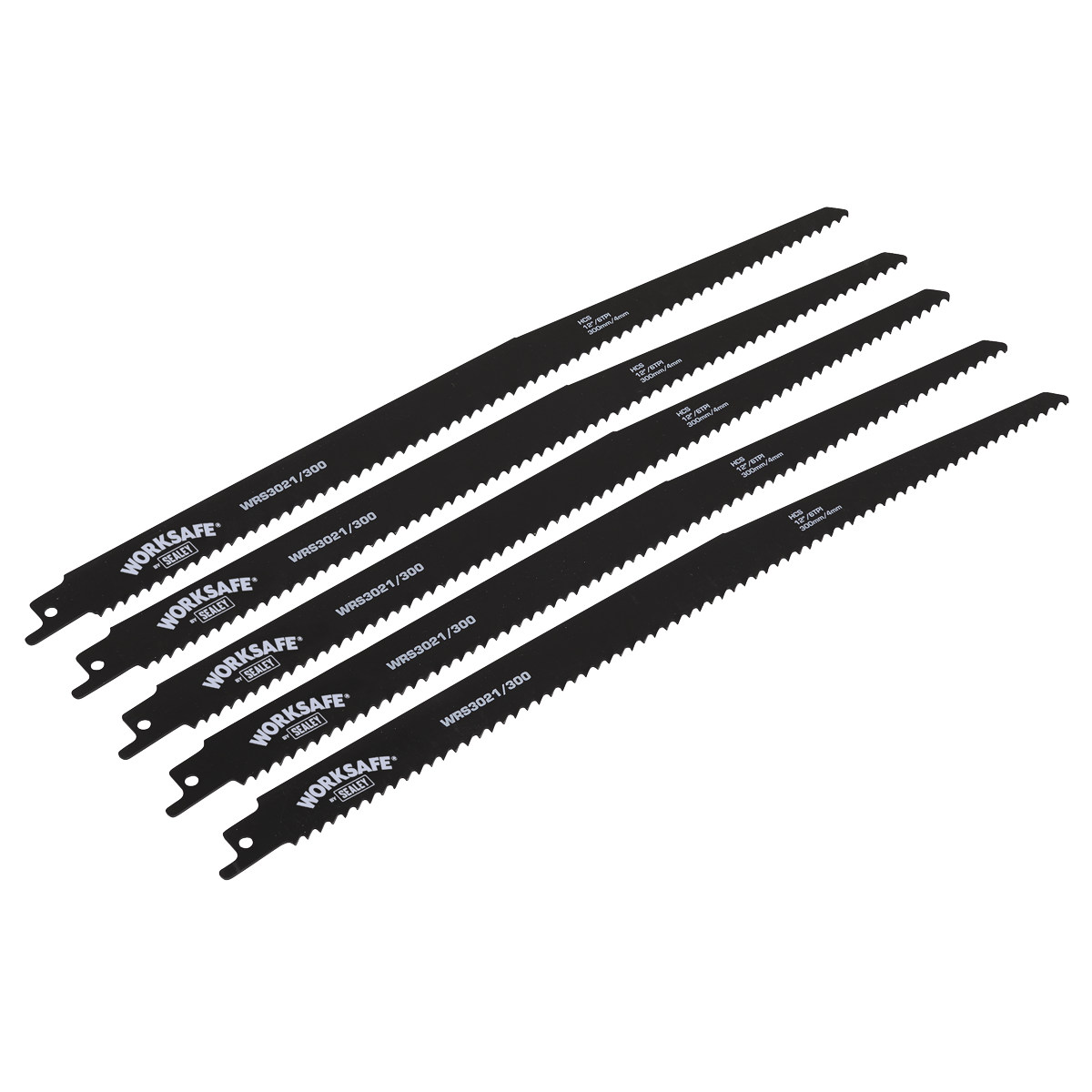 Sealey WRS3021/300 Reciprocating Saw Blade 300mm 6tpi - Pack of 5