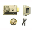 Yale Locks 77 Traditional Nightlatches 60mm Backset - Nickle Brass SC Cylinder Box - YAL77ENBSC - Yale Locks - Trade Counter Direct